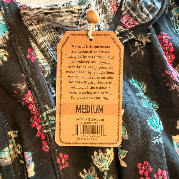 Natural Life Multicolor Floral Top - Picture 5 of 13